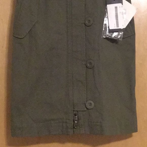 MAX MARA Virtus Zip Front Military Pencil Skirt - Picture 6 of 13
